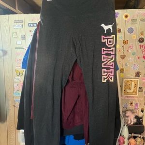 Vs pink leggings sz lg